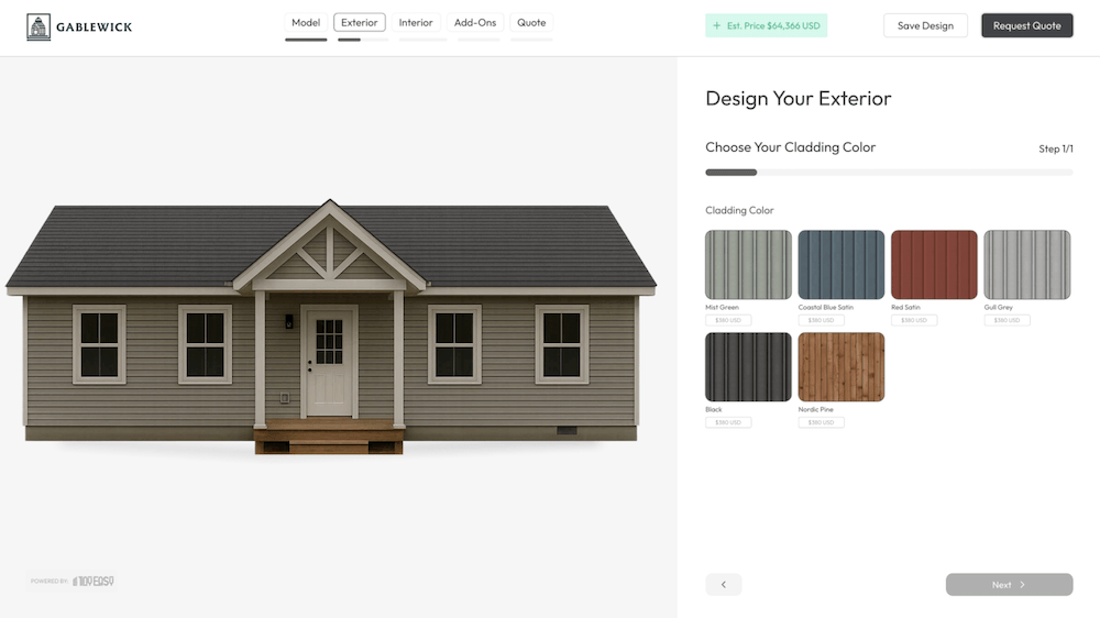 small house with edit buttons for cover view of visualizer