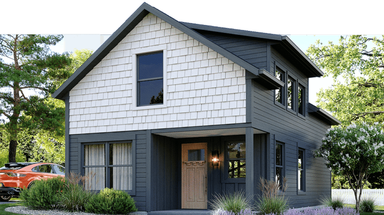 small two story house by gablewick